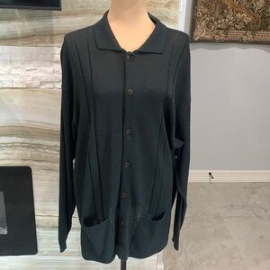 Adolfo Dominguez Long‎ Gray Cardigan. Made in Spain. Size 7